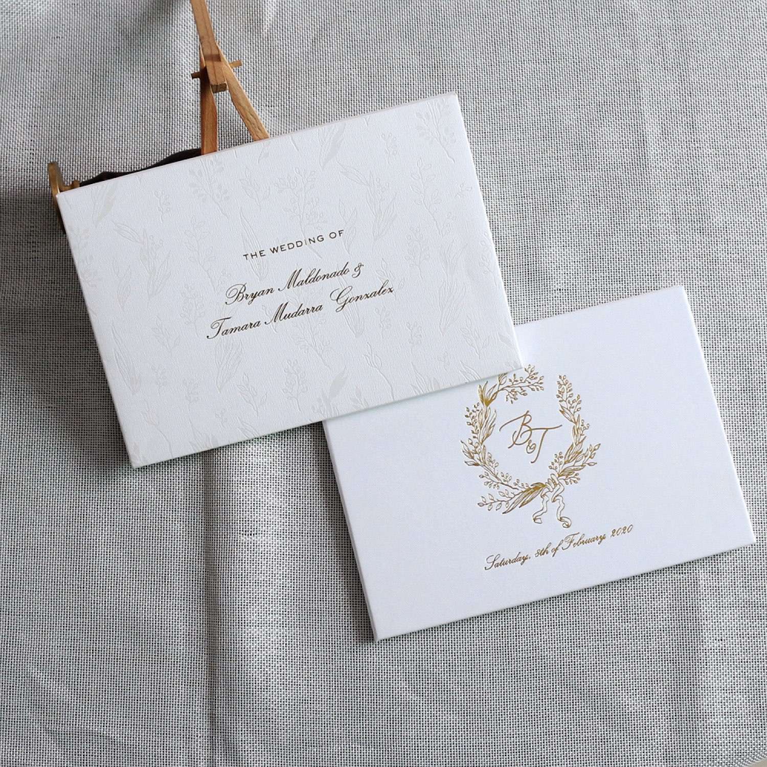 Wedding Invitation Card With Envelope Foiling Printing Elegant Invitation Card
